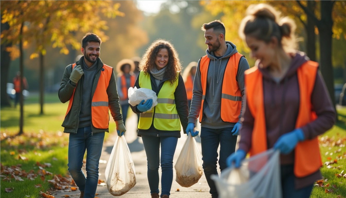 Zwerfafval prikgroep